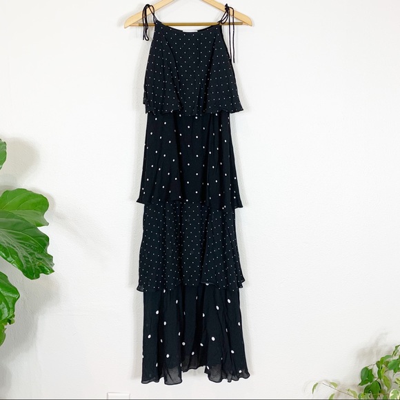 Anine Bing  Daisy Tiered Polka-dot Chiffon  Dress - Picture 2 of 8